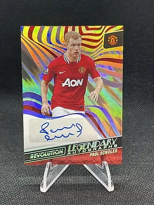 PAUL SCHOLES 2022-23 Panini Revolution Legendary Auto Lava  #d 3/10 Man United • $129.95