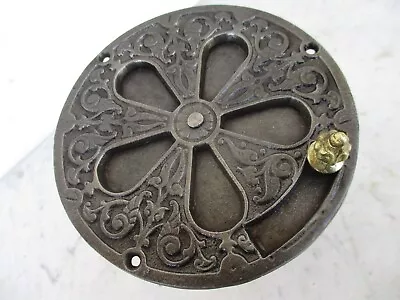 Antique Cast Iron Wall Old Adjustable Ornate Grate Register Cover Ventilator • $68.80