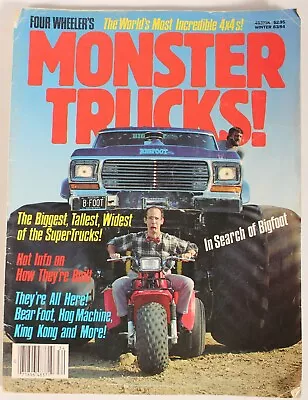 1983/84 Four Wheeler Monster Trucks #1 Special Bigfoot King Kong Cover Loose • $150