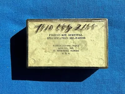 Original Vietnam Era Pilots Survival Fishing Kit With Contents • $14.50