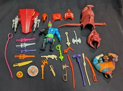 1980s Mattel Masters Of The Universe Figures Accessories & Parts Lot! • $89.99