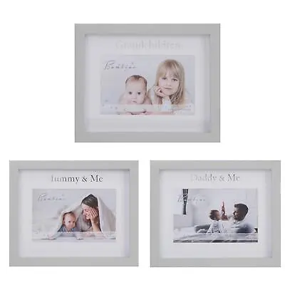 Baby Photo Frames Family Picture 4x6 Me & Daddy Mummy Grandparents Gift Box • £13.30