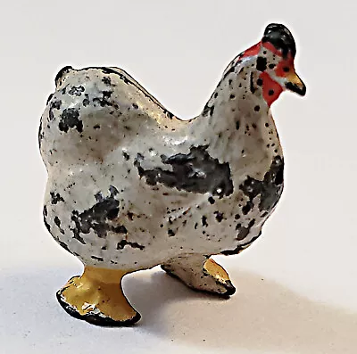 Vintage Britain Miniature Cold Painted Metal Chicken Nr • $10