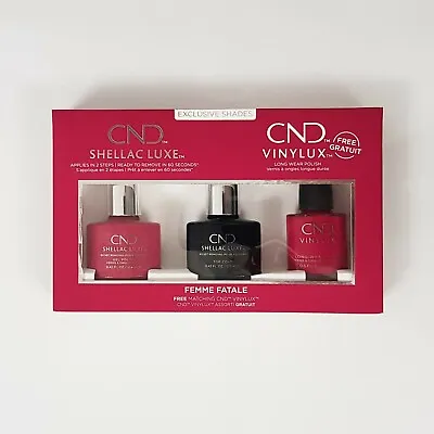 £14.99 • Buy CND Exclusive Shades Shellac Luxe Vinylux 3 Piece Gift Set - Choose Your Shade