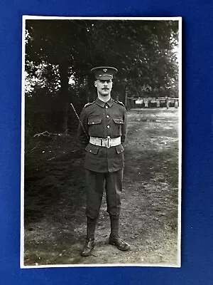 WW1 RP Postcard Uniformed Soldier Of Grenadier Guards Upper Caterham • £2