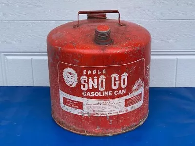 Vintage Eagle SNO GO Model 509 Snowmobile 6 Gallon Gas Fuel Can Vtg Snomobile • $15