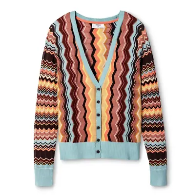 NWT Missoni For Target Zig Zag Long Sleeve Button Front Cardigan Sweater Small • $30