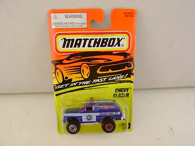 1995 Matchbox Superfast Mb 50 Chevy Blazer State Police Car Dial 911 Red Windows • $9.99