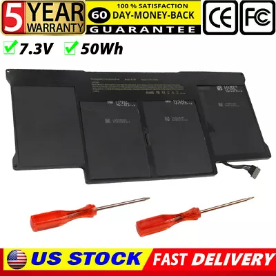 50WH A1466 Replacement Notebook Battery For MacBook Air 13'' Mid-2012 A1496 • $24.58