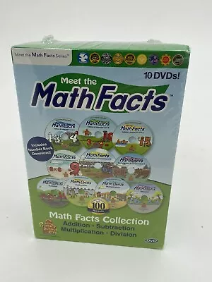 Meet The Math Facts 10 DVD Box Set Primary School Prep Winner Of Over 100 Awards • $39.99