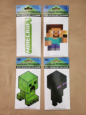 Minecraft Roomscapes Decals (Set Of 4) Steve Creeper Enderman • $12.99