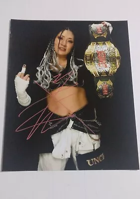 RINA YAMASHITA - GCW - FREEDOMS - GCW Ultraviolent Champion -Signed 8x10 W/PROOF • $39.99