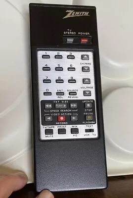 Vintage Zenith TV/VCR/Stereo Remote Control Untested • $10