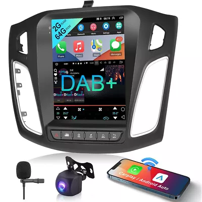 DAB+ For 2012-2018 Ford Focus 9.7'' Android 13 Car Stereo Radio GPS Carplay 64GB • £229.99