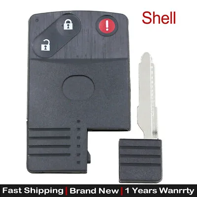 3 Button Smart Card Remote Key Shell Case Fob For Mazda 5 6 CX-7 CX-9 RX8 Miata • $7.29