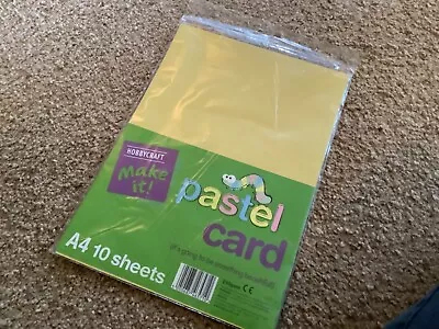 New Pack Of A4 Hobbycraft Pastel Colours Crafting Card • £1