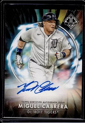 2023 Topps Transcendent VIP Baseball Miguel Cabrera AUTO #10/23 Tigers Signed • $84.95