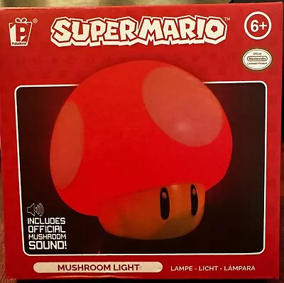 Super Mario Bros MUSHROOM LIGHT With Sound NIGHT OR MOOD LIGHT Decor Lamp TOAD • $0.99