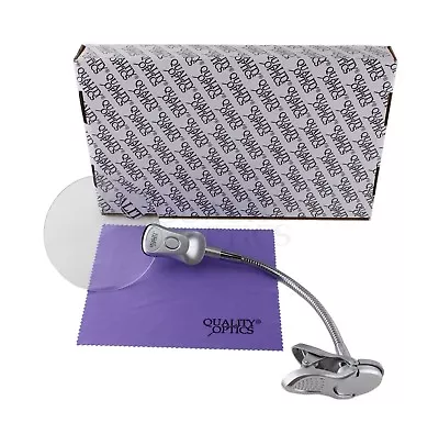 $13.99 • Buy Magnifying Glass Clamp On Table Desk Lamp Led Light Magnifier Jewelers Tool Coin