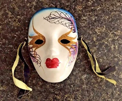 Vintage Ceramic Wall Mask Art Deco Wall Hanger Opera Theatre Musical  • $9.99