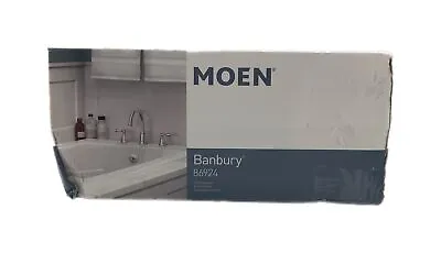 MOEN Banbury 2-Handle Deck-Mount High Arc Roman Tub Faucet Chrome Valve Included • $84.95