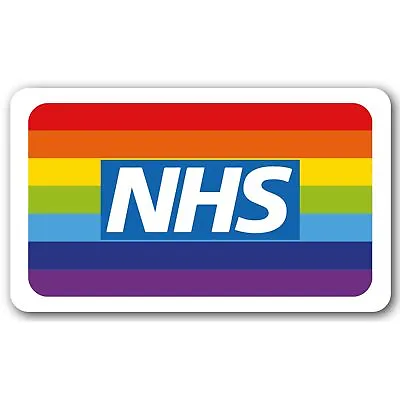 NHS Rainbow Car Sticker Window Decal Car Bike Sticker 50% Donation To NHS • £1.99