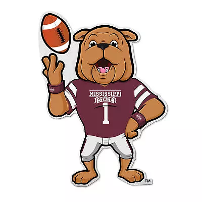 Rico Industries NCAA  Mississippi State Bulldogs Mascot Shape Cut Pennant • $10.99