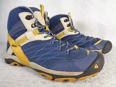 KEEN Marshall Mid Trail Hiking Boots Womens US 8.5 1009550 Blue Mesh Outdoor • $28.02