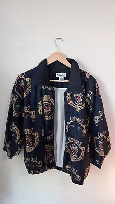 Slade Jacket Versace Style Petite Medium 1980's Style Vintage Women's Mulitcolor • $21