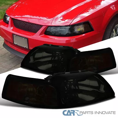 Fits 99-04 Ford Mustang GT Replacement Smoke Headlights+Signal Lamps Left+Right • $68.95