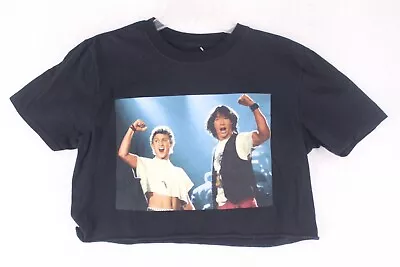 Bill And Teds Excellent Adventure Shirt Womens Medium Repro Cutoff Midriff Retro • $11.98