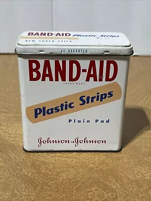 Vintage Metal Band Aid Tin • $4.95