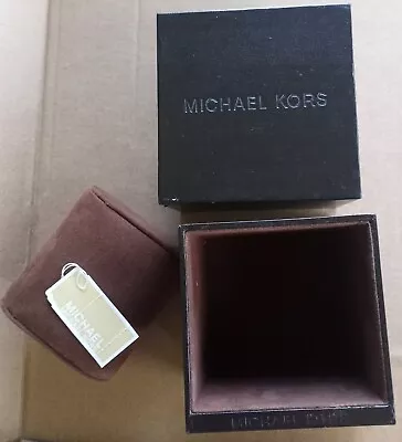 Michael Kors Empty Black Watch Box With Pillow • $8