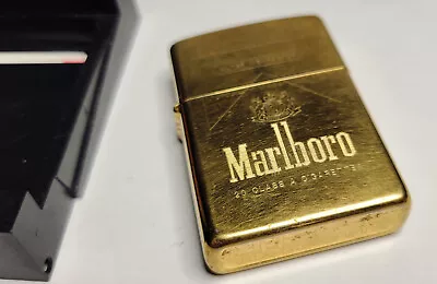 Zippo 207G Reg. Gold Dust Marlboro Classic Pack XVI 2000 • $79.99