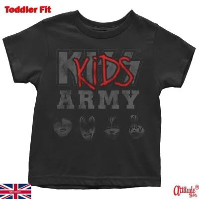 £13.95 • Buy Kiss Baby & Toddler T Shirt-Kiss T Shirt-Kiss Kids Army Official-Kids Rock Tees