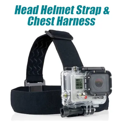$12.99 • Buy Head Helmet Strap Chest Harness Mount GoPro 3+ 4 5 6 7 8 Accessories Chesty AU