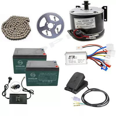 24V 250W Electric Motor Kit Controller Battery Sprocket Electric Go Kart E Bike • $219.77