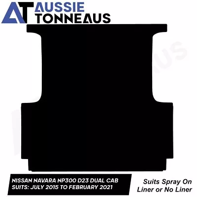 Rubber Ute Mat For Nissan Navara Dual Cab NP300 ( D23 )  - July 2015 To Feb '21  • $124.99