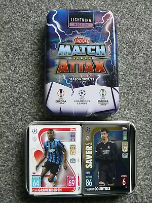 Topps UEFA Champions League Match Attax 2021/22 : 118 Cards In Tin : No Dup's • £0.99