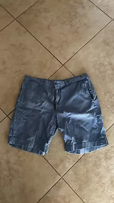 J Crew Stanton Mens Chino Shorts Blue Striped Textured Size 36 • $10.50