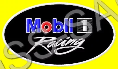 MOBIL1 RACING EMBROIDERED PATCH IRON/SEW ON ~4-5/8 X 2-5/8  OIL FORMULA1 MOTO GP • $12