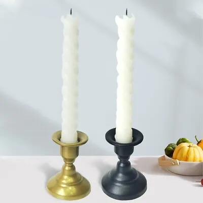 Candle Holder Candlesticks Office Or Study Metal Candlesticks Accessories • £6.23