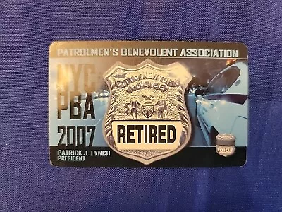 2007 PBA Patrolmans Benevolent Assoc. Card NYPD New York City Police Vintage • $9.99