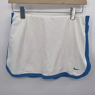 Vintage Nike White/Blue Stripe Tennis Skirt W/ Compression Shorts Size Small-7G • $22