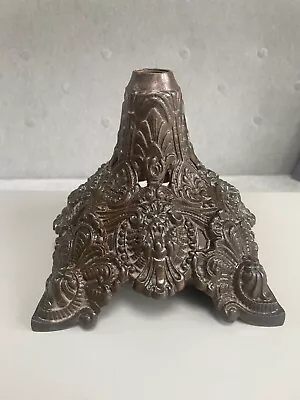 Antique Cast Metal Pyramid Shape Oil Lamp Base • £15