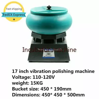 10 12 17 Vibratory Tumbler Polisher Vibrating Tumbler Polishing Machine110V 220V • $769.99