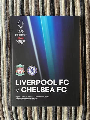 £7 • Buy Chelsea V Liverpool Uefa Super Cup 2019 2020 Matchday Programme