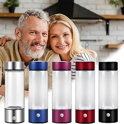 420ml Portable Hydrogen Rich Alkaline Water Ionizer Generator Bottle Cup Mug • $42.99