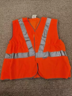 Cross Country Railway Trains Orange Hi-vis Waistcoat Jacket Mens L 3m Scotchlite • £49.99