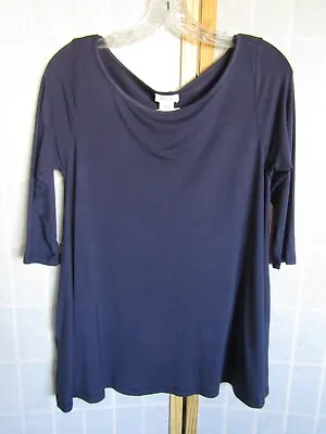NWT Yelete /Nadine West Rayon/Spandex Deep Blue Tunic/ Dress Women's Size S • $3.99